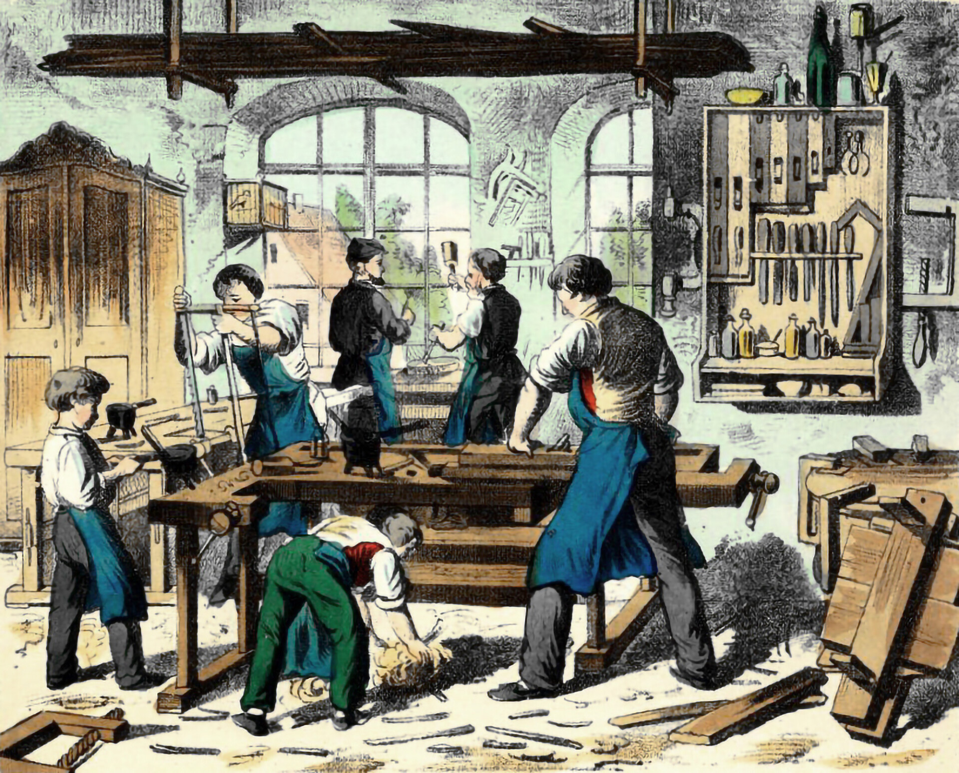 Schaffen von Handwerkerhöfen